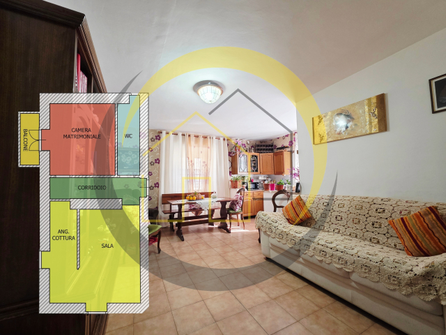 Appartamento luminoso con camino 