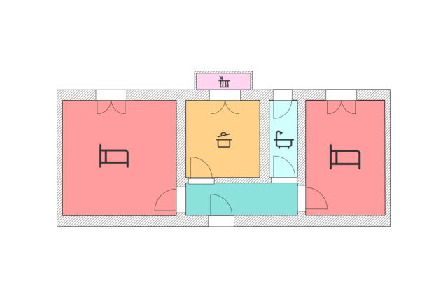Trilocale zona semicentrale