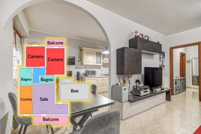 Appartamento con box auto e cantina
