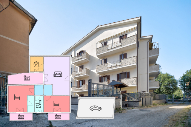 Ampio appartamento con box e posto auto