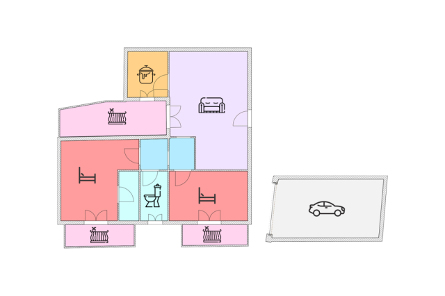 Ampio appartamento con box e posto auto